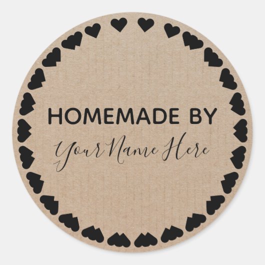 Vintages Kunsthandwerk Einfache Kleider C Runder Aufkleber (Vorderseite)