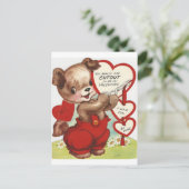 Vintages Kunsthandwerk Feiertagspostkarte (Stehend Vorderseite)