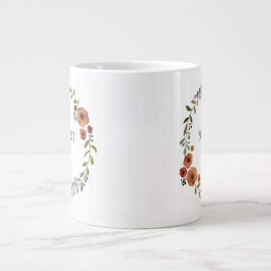 Vintages Kunsthandwerk Keks, hausgemacht Jumbo-Tasse (Vorderseite)