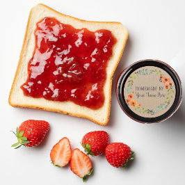 Vintages Kunsthandwerk Keks, hausgemacht Runder Aufkleber