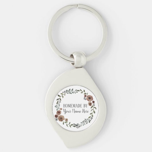 Vintages Kunsthandwerk Keks, hausgemacht Schlüsselanhänger (Vorderseite)