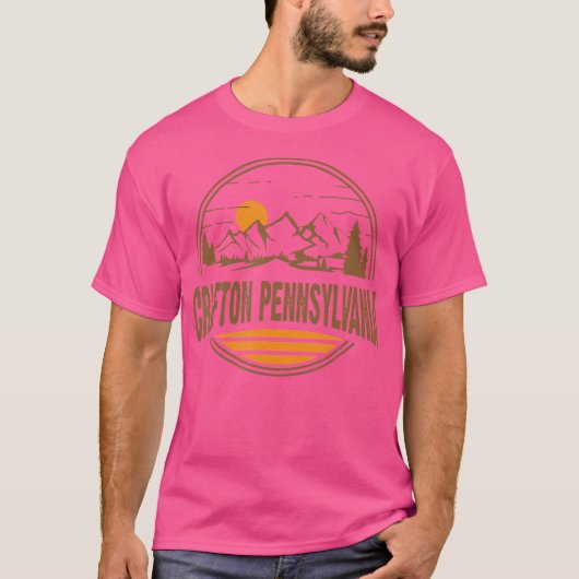 Vintages Kunsthandwerk Pennsylvania Wandern T-Shirt (Vorderseite)