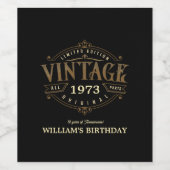 Vintages Kunsthandwerk Weinetikett (Einzelnes Label)