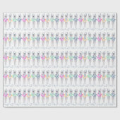 Vintages künstlerisches Schwimmbad Schwimmbad Schw Geschenkpapier (Flach)