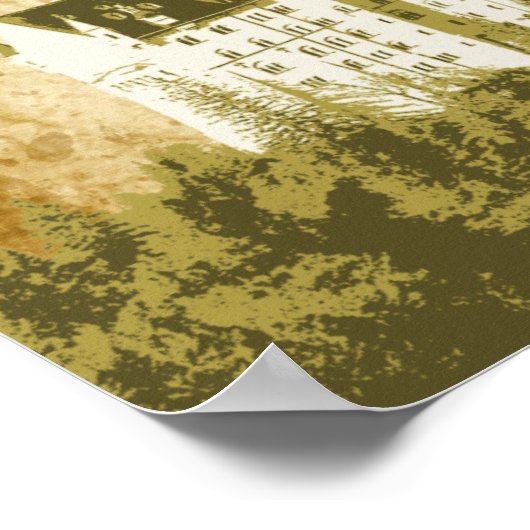 Vintages Kunstmuseum Poster (Ecke)