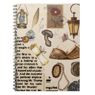 Vintages Kunstsammlerbuch - Antiquitätenbuch Notizblock