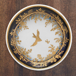 Vintages Kunstwerk Gold Swallow Bird Decorative Keramikknauf