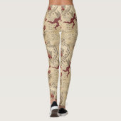 Vintages Kupiden-Romantisches Muster (5) Leggings (Rückseite)