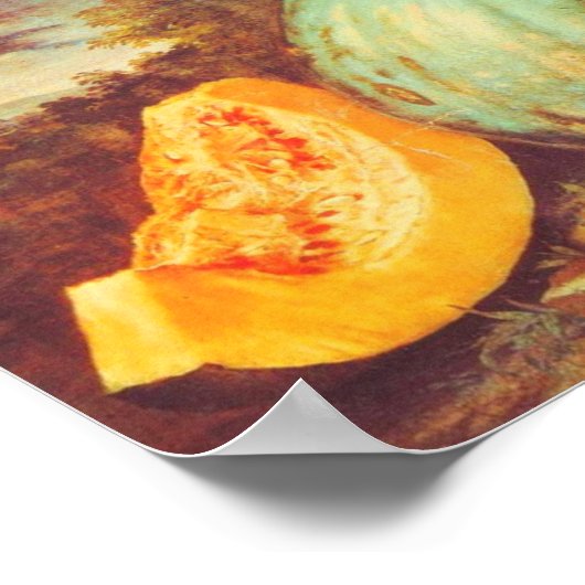 Vintages Kürbiserben Poster (Ecke)