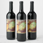 Vintages Kürbiserben Weinetikett (Flaschen)