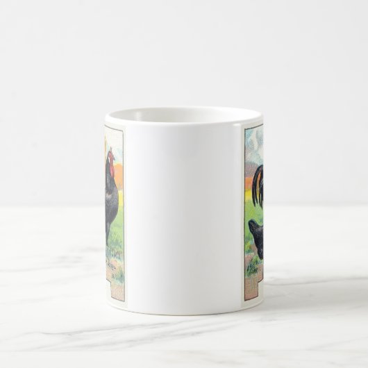 Vintages La Fleche Huhn Kaffeetasse (Mittel)