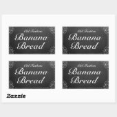 Vintages Label für Verzierte Rahmenkhalkboard Rechteckiger Aufkleber (Blatt)