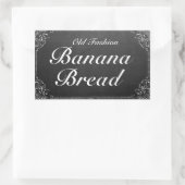 Vintages Label für Verzierte Rahmenkhalkboard Rechteckiger Aufkleber (Tasche)