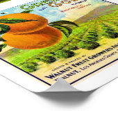 Vintages Label-Patchwork Poster (Ecke)