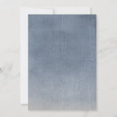 Vintages Lace Dusty Blue Brautparty Einladung (Rückseite)