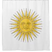 Vintages Lächeln Duschvorhang (Vorderseite)