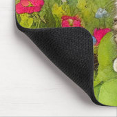 Vintages Lächeln Katze Illustration Mousepad (Ecke)