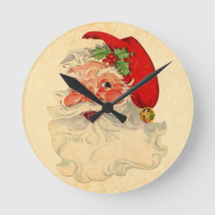Vintages lächelndes runde wanduhr