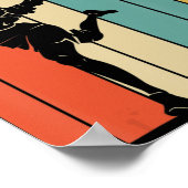 Vintages Lacrosse-Geschenk Poster (Ecke)