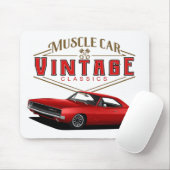 Vintages Ladegerät für Muskelfahrzeuge Mousepad (Mit Mouse)