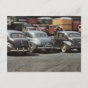 Vintages Ladegerät Postkarte