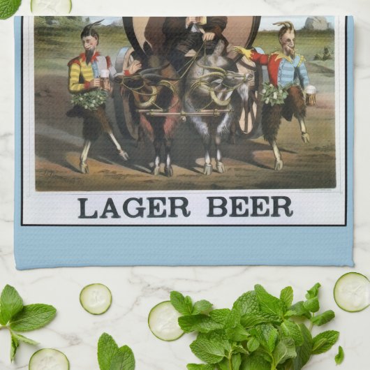 Vintages Lagerbier Bar Handtuch (Gefaltet)