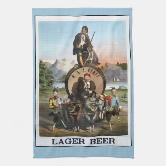 Vintages Lagerbier Bar Handtuch (Vertikal)
