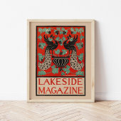Vintages Lakeside-Magazin Poster