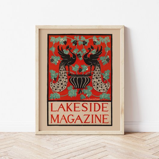 Vintages Lakeside-Magazin Poster
