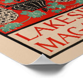 Vintages Lakeside-Magazin Poster (Ecke)