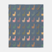 Vintages Lama Blanket Einzigartiges Geschenk für A Fleecedecke (Vorderseite)