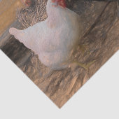 Vintages Land Barnyard Chicken Seidenpapier (Ausschnitt)