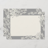 Vintages Land Blumengedanke Dankeskarte (Vorne/Hinten)