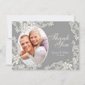 Vintages Land Blumengedanke Dankeskarte (Rückseite)