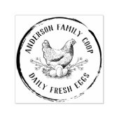 Vintages Land handgezeichnet Hühnereier-Karton Permastempel (Design)