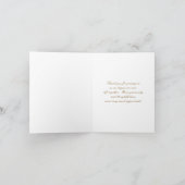 Vintages Land rustic Creme Hochzeit danke (Innenseite)