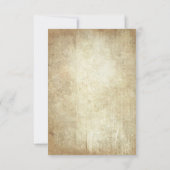 Vintages Land rustikale Mason jar Hochzeit RSVP Karte (Rückseite)