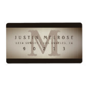 Vintages Land Western Rücksendeadresse (Vorne)