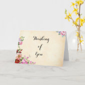 Vintages Länderdenken Karte (Gelbe Blume)