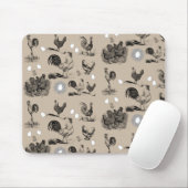 Vintages Landhühnerroster-Eiermuster Mousepad (Mit Mouse)