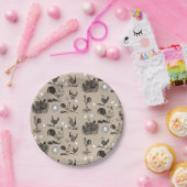 Vintages Landhühnerroster-Eiermuster Pappteller (Party)