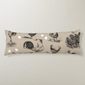 Vintages Landhühnerroster-Eiermuster Seitenschläferkissen (Vorderseite)