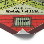 Vintages Landlordspiel - Kunstdrucken Poster (Ecke)