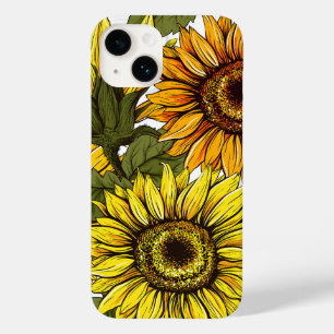 Vintages Landschaftliches Sonnenblumen iPhone 14 1 Case-Mate iPhone 14 Hülle