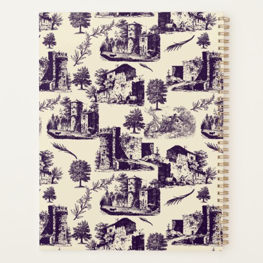 Vintages Landschaftstoil Planer (Rückseite)