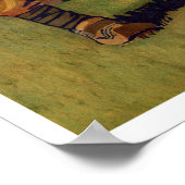 Vintages Lappland Schweden Poster (Ecke)