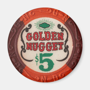 Vintages Las Vegas Casino Poker Chip Gambling Part Magnet