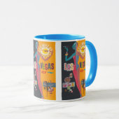 Vintages Las Vegas Gambling Travel Poster Art Tasse (VorderseiteRechts)