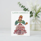 Vintages Lateinamerika Postkarte (Stehend Vorderseite)