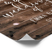 Vintages Laternenrosa Blumenzwiebelzeichen Poster (Ecke)